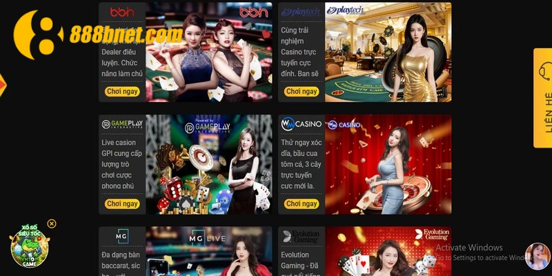 Casino 888B sảnh chơi lý tưởng cho bet thủ đam mê sòng bạc trực tuyến